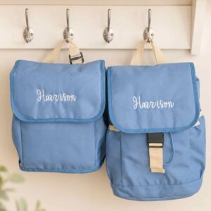 Dusty Blue Backpack and Lunch Cooler Bundle