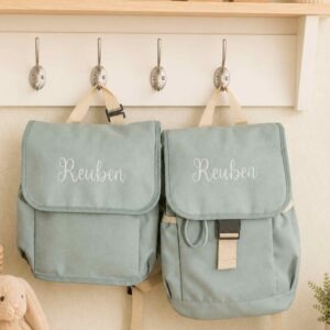 Sage Green Backpack and Lunch Cooler Bundle