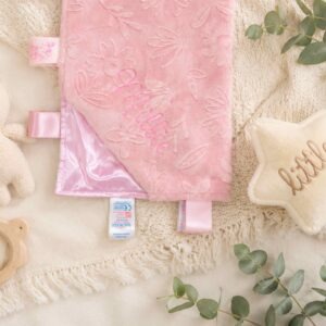 Dusty Pink Embossed Taggie Comforter