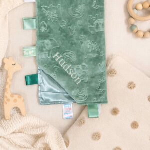 Sage Green Embossed Taggie Comforter