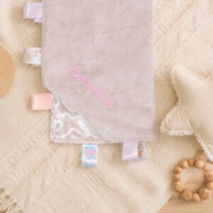 Biscuit Brown Embossed Taggie Comforter